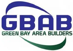 A logo of the green bay area builders association.